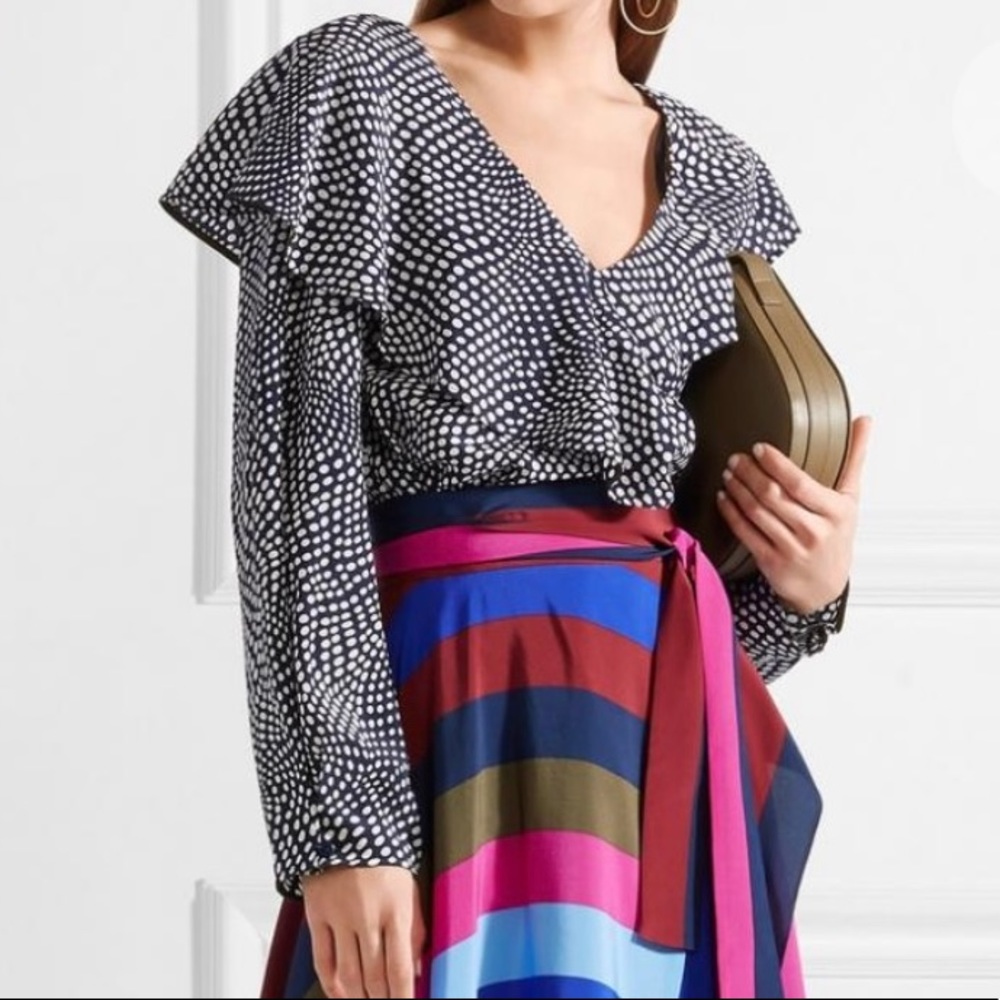 Diane Von Furstenberg DVF Silk Blouse